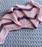 Pink Cotton Star Shape Crocheted Baby Blanket, baby girl Gift, Baby Shower Gift - Image 4