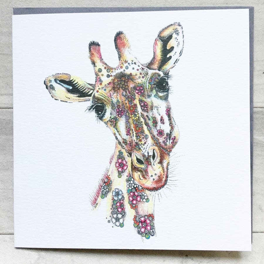  Luna the Giraffe Greeting card 