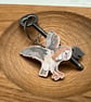 Barn Owl Wood Keyring - Image 2