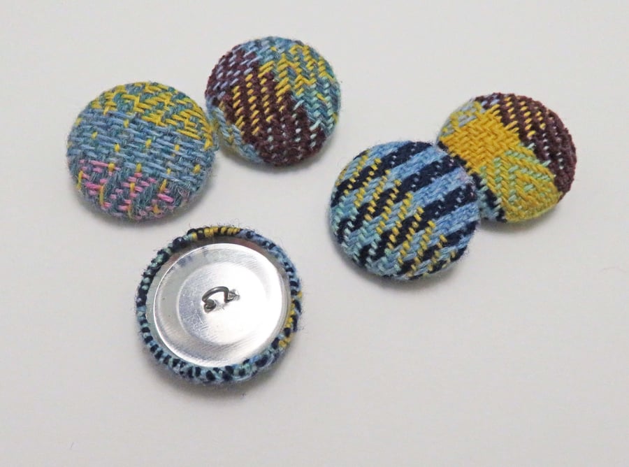 Striped Covered Buttons