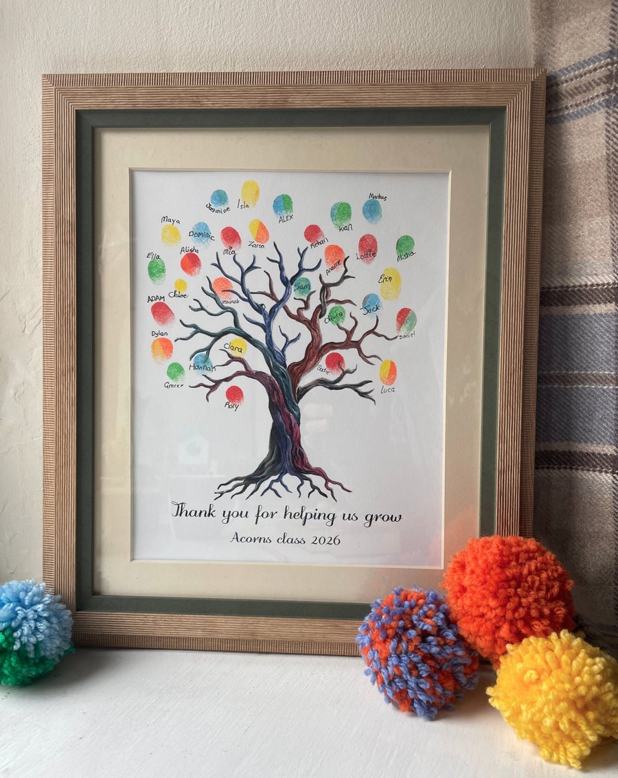 Rainbow Willow: fingerprint tree