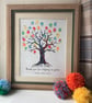 Fingerprint tree: rainbow willow design - Image 1
