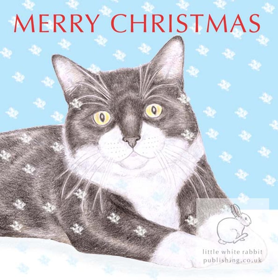 MIittens the Cat - Christmas Card