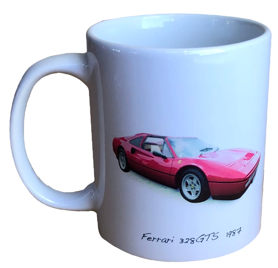Ferrari 328 GTS 1987 - 11oz Ceramic Mug for the Enthusiast