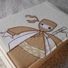 embroidered ninja notebook - A6 size