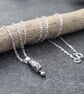 Sterling silver nugget pendant, rugged silver necklace, unisex jewellery, ARC - Image 7