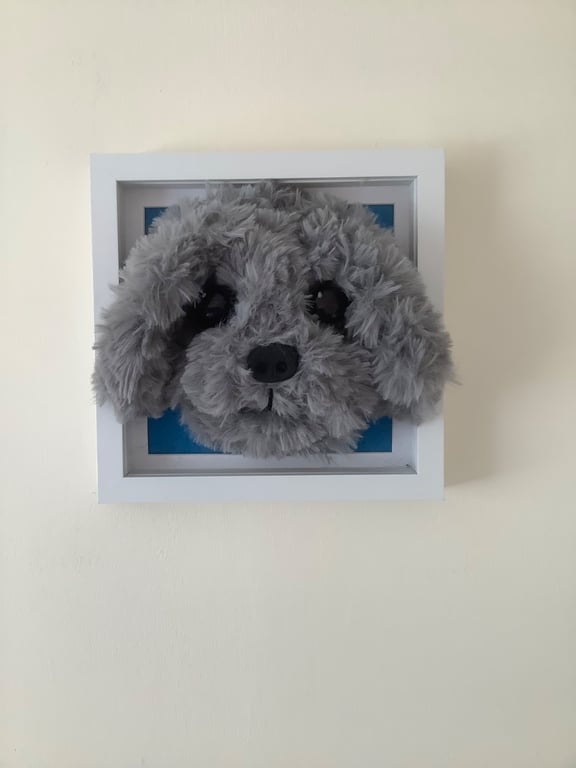 Needle Felted Puppy in Frame