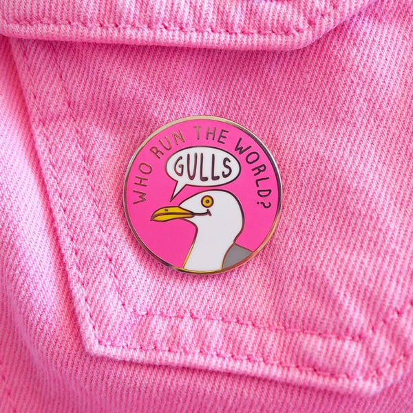 Who Run The World Hard Enamel Pin