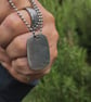Hand Forged Damasteel Dense Twist™ Dog Tag - Image 2