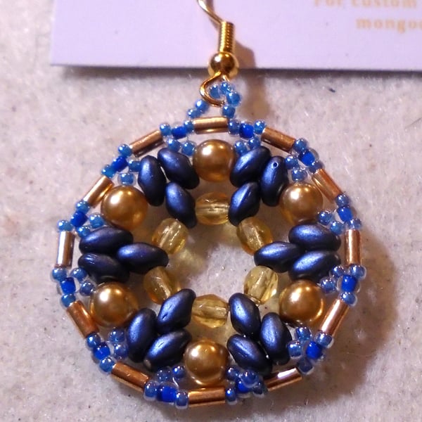 1920s-style bead earrings (customisable)