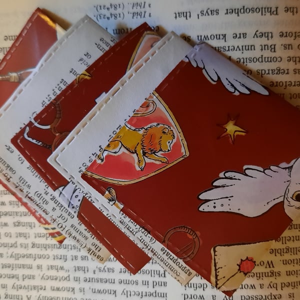 Set of Five Hand-Folded Corner Bookmarks – Harry Potter and Book Pages