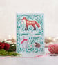Pack of 4 Folk Forest Animals Christmas cards  - Image 3