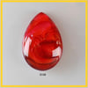 Small Teardrop Red Cabochon, hand made, Unique, Resin Jewelry - S159