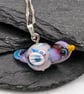 Custom Listing for Hilary - Sterling Silver Lampwork Bird Jewellery set - Image 2