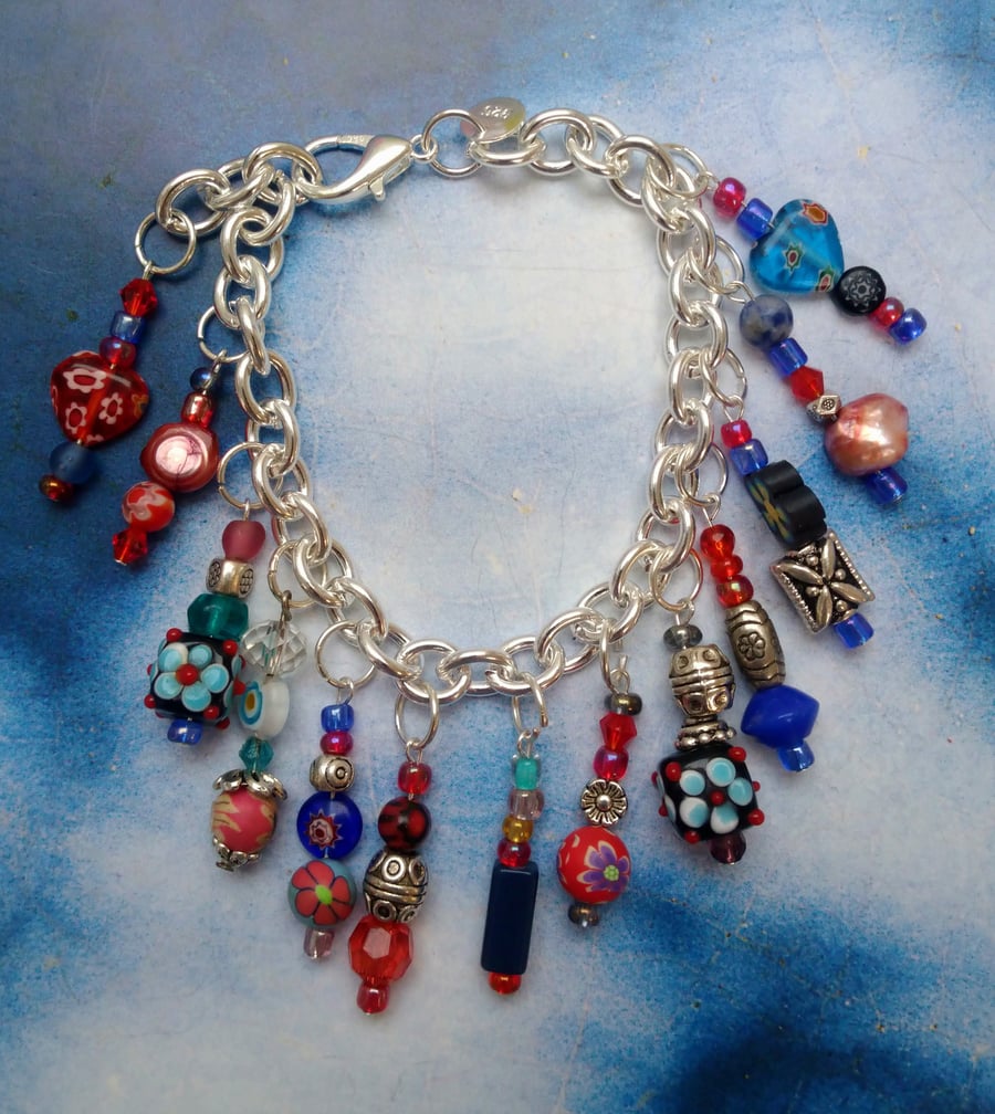 Lovely Bracelet with Recycled Beadwork