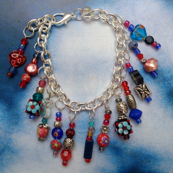 Lovely Bracelet with Recycled Beadwork