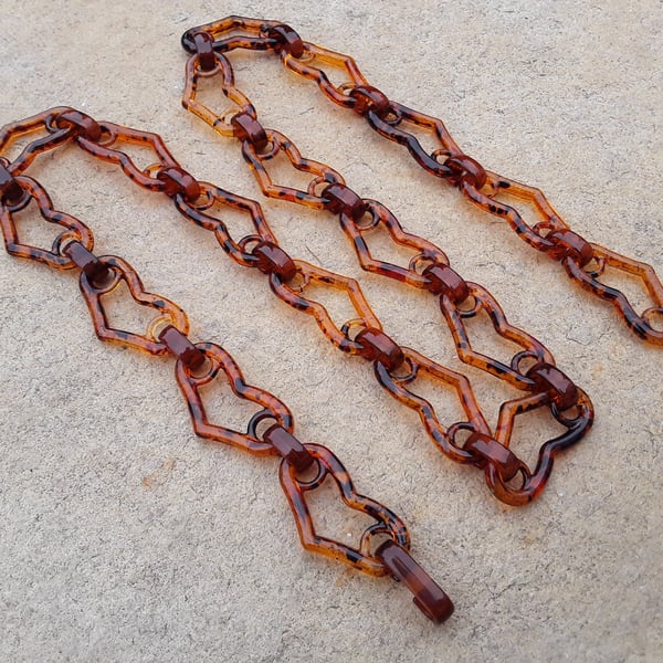 Italian Tortoise shell (acrylic) Belts HEARTS