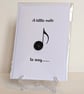"A little note to say" button blank inside greetings card - Image 1