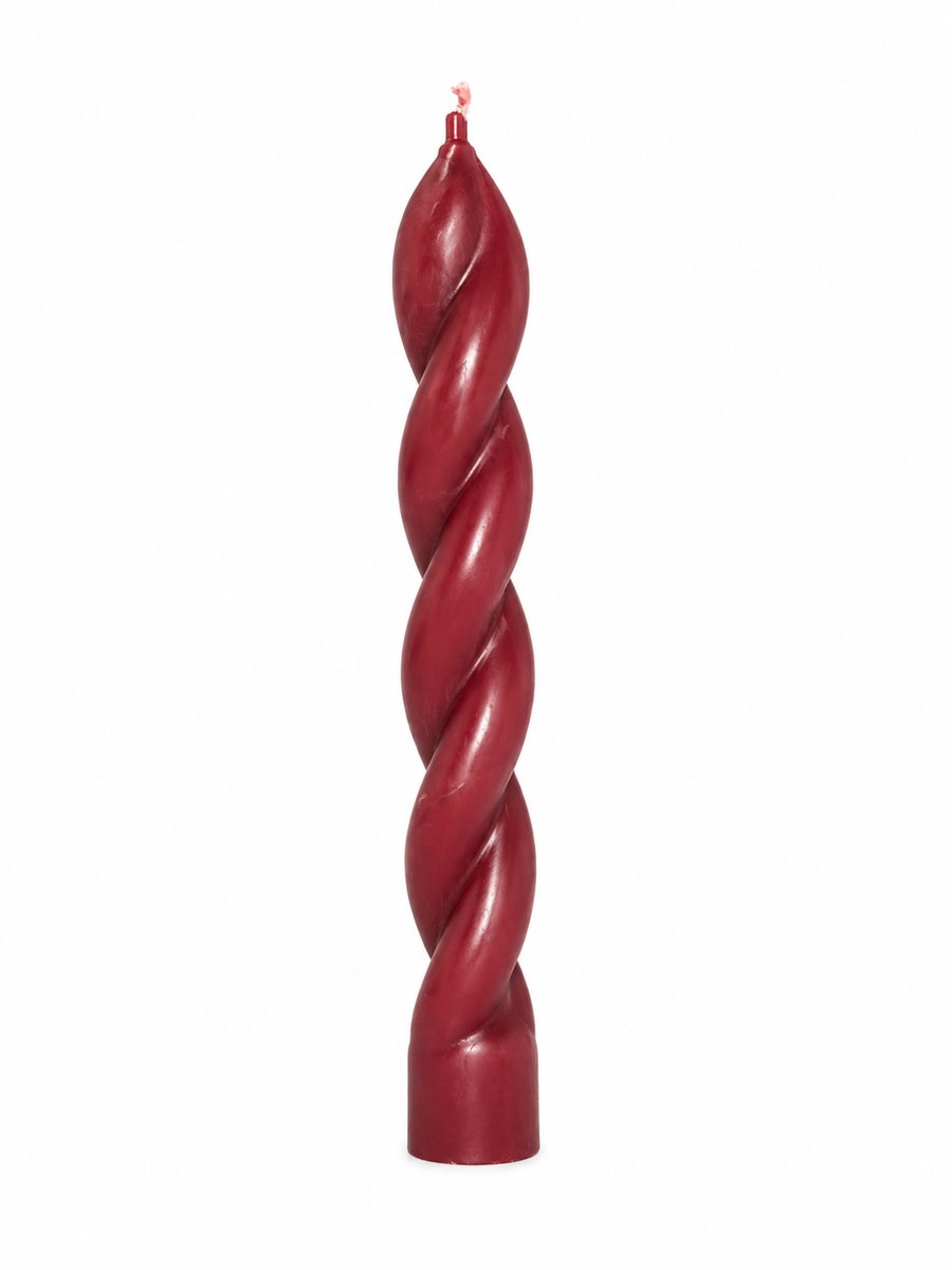 Twisted Pillar Candle - Handmade Spiral Candle - Custom Colour