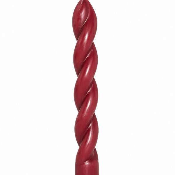 Twisted Pillar Candle - Handmade Spiral Candle - Custom Colour