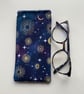 Constellation Print Quilted Fabric Glasses Case