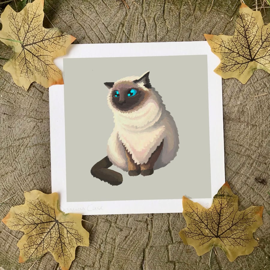  Himalayan Cat Art Print