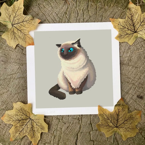  Himalayan Cat Art Print