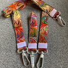 Rainbow Colour Spray Lanyard & Rainbow Colour Spray Wrist Strap
