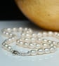 Very Pale Gold Freshwater Pearl Necklace - Image 6
