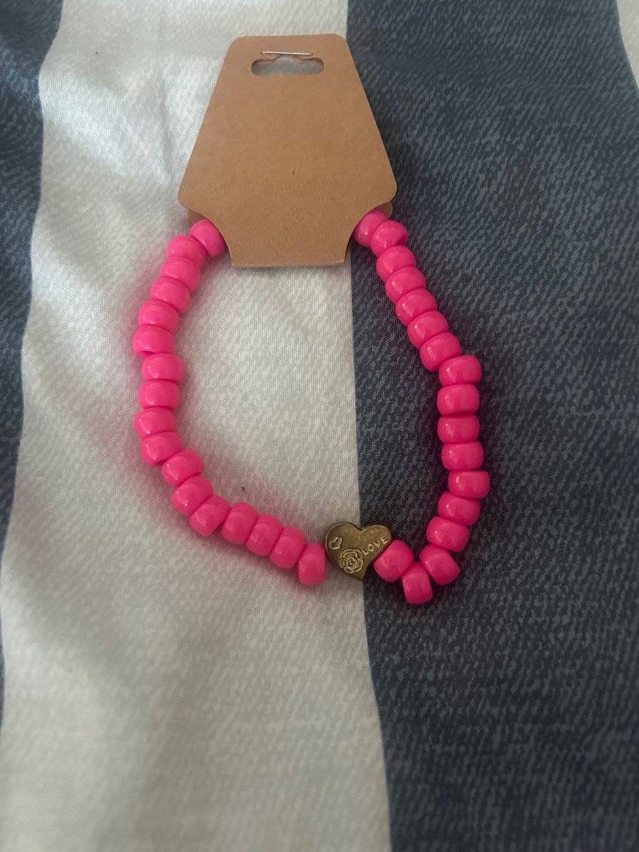 pink bracelet