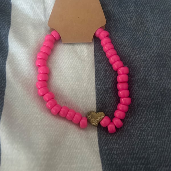 pink bracelet