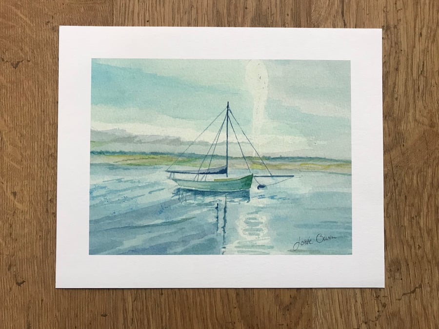 Limited Edition Gliclee Print of Watercolour Seascape