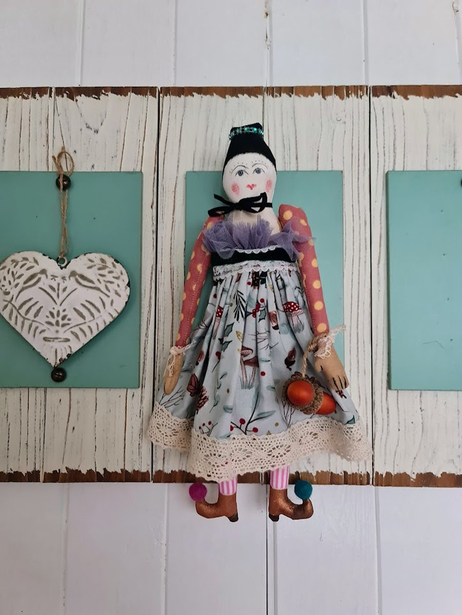 Handmade rustic folk doll