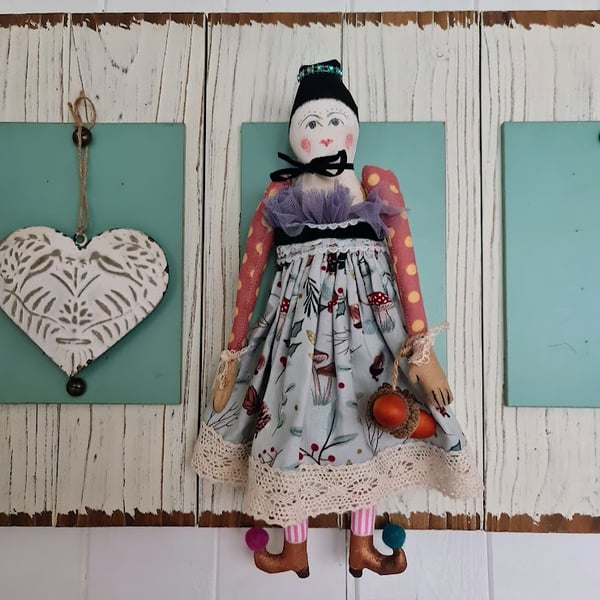 Handmade rustic folk doll