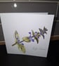 Original Handpainted Greetings Card- Bugle Flower - Image 2