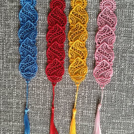 Heart Bookmarks with tassle Colours available.