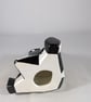Ceramic Hand Painted Two Tone Black White Facet Gnome Gonk Ornament Decoration. - Image 5
