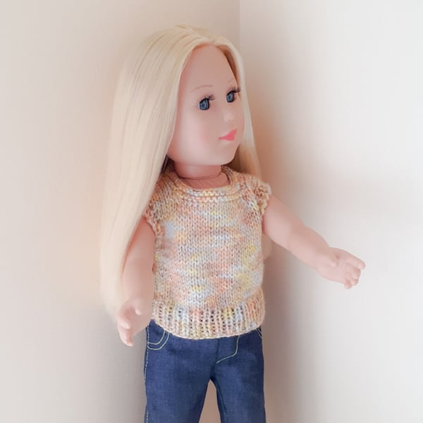 KNITTING PATTERN PDF Sunlight Sweater for Doll