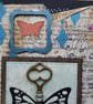 Butterfly mixed media card handmade blue keepsake - Image 4