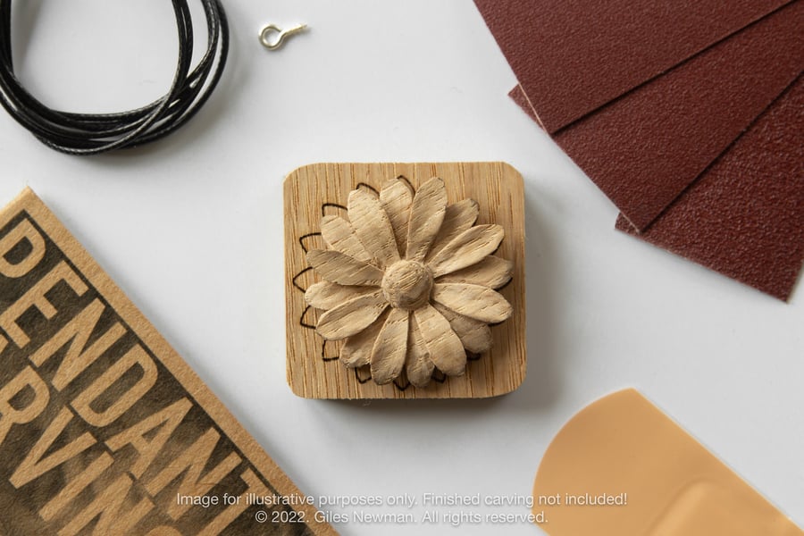 Daisy Pendant Carving Kit