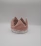 Crown - light pink velvet with white bells.  - Image 6