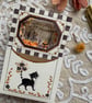 Halloween Birthday Miniature Tunnel book - made to order - handmade - Image 1