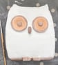 One-of-a-kind Raku wise owl sculpture - Image 3