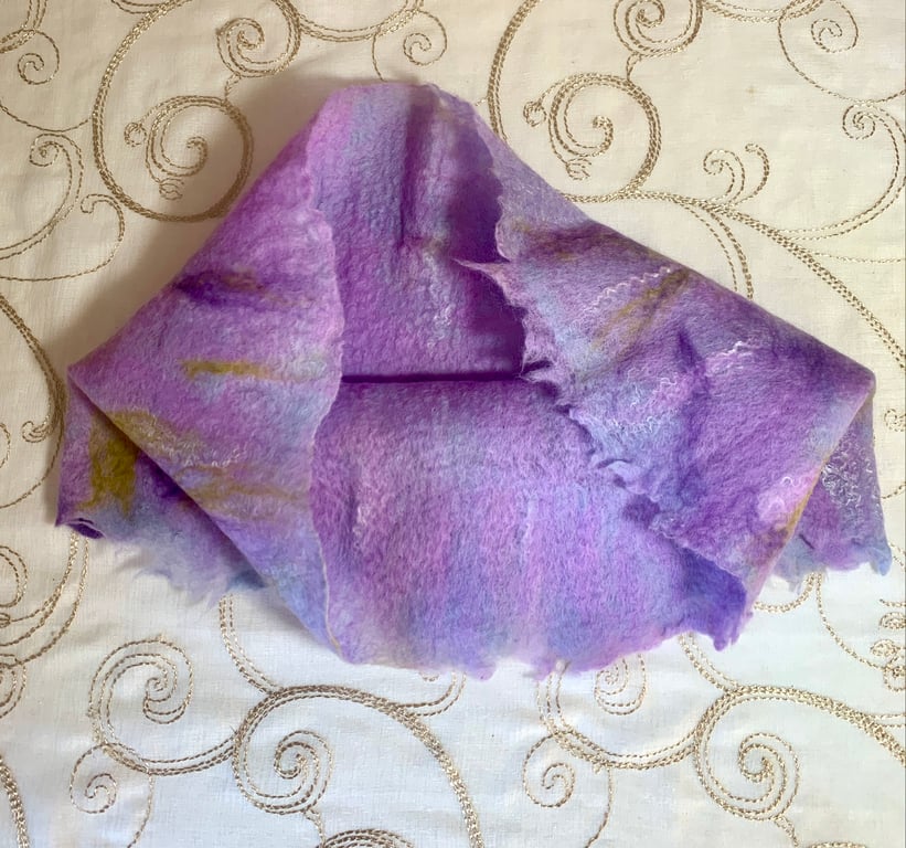 Perfectly Imperfect Cobweb Felted Cowl