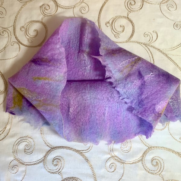 Perfectly Imperfect Cobweb Felted Cowl