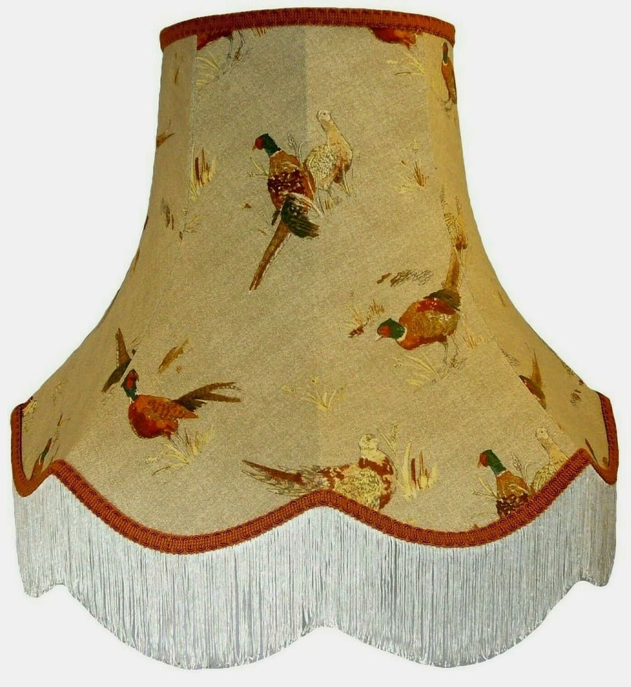 Hunting Scene Pheasant Lampshades, Standard Lamps, Table Lamps, Ceiling Lights. 