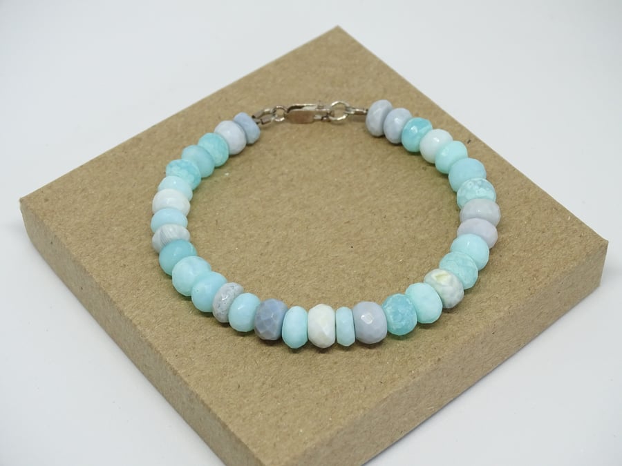 Shades of Blue Opal Bracelet