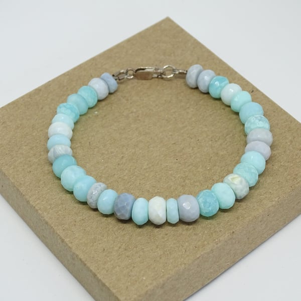 Shades of Blue Opal Bracelet