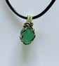 Scottish sea glass Pendant - Made in Scotland - Unique handmade - Gift for her 