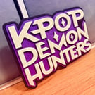 K-Pop Demon Hunters Logo Wall Room Sign 